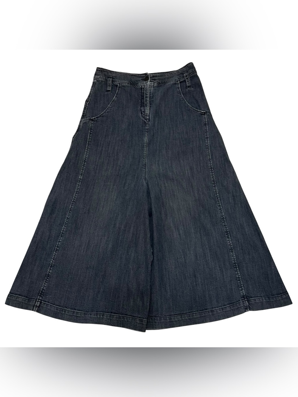 OSKA Wide Leg Baggy Jeans Charcoal Black Women's Size 1 (US 6/8)